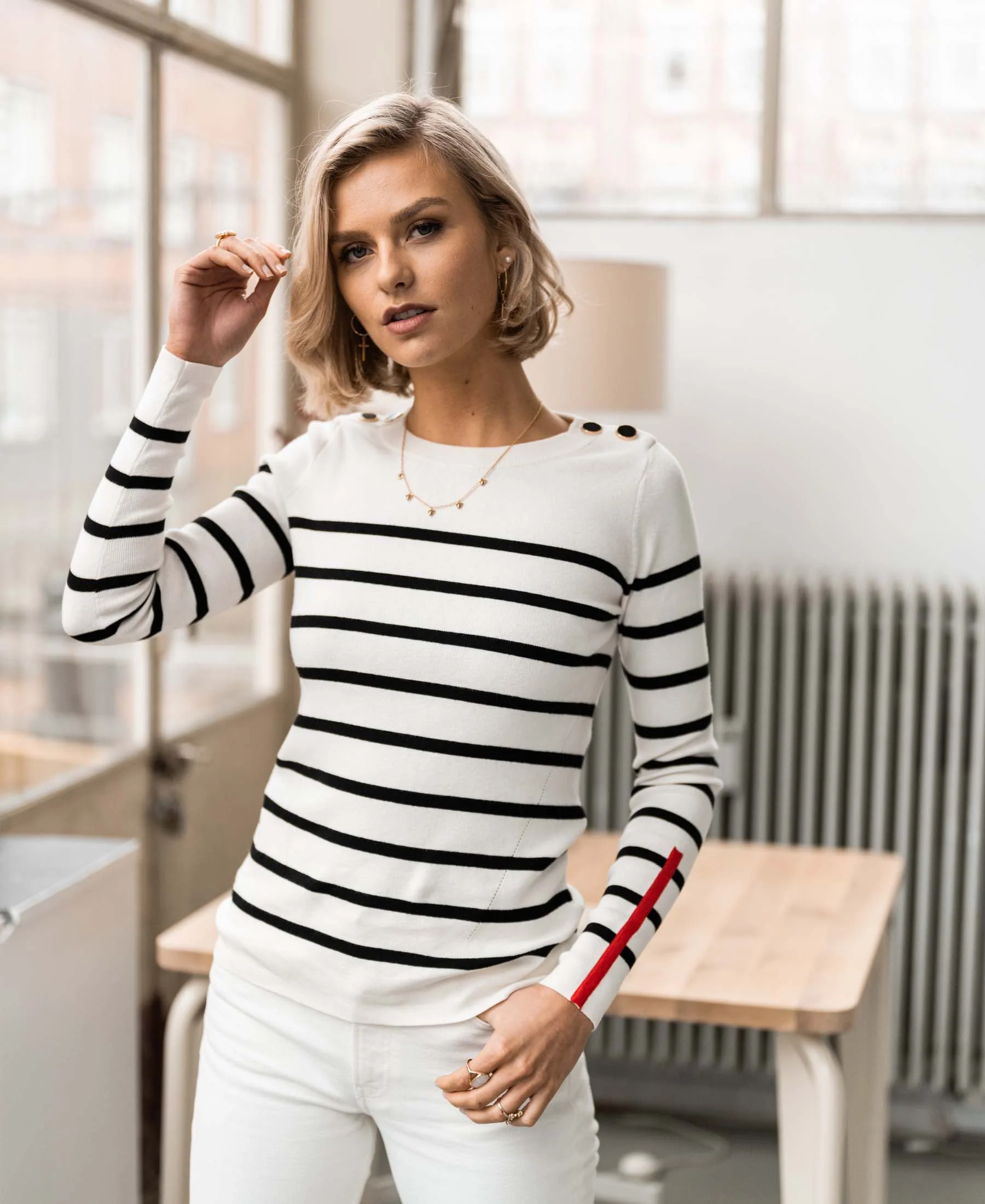 Bretonse trui L'ELISA Ivoor- zwart - Image 5