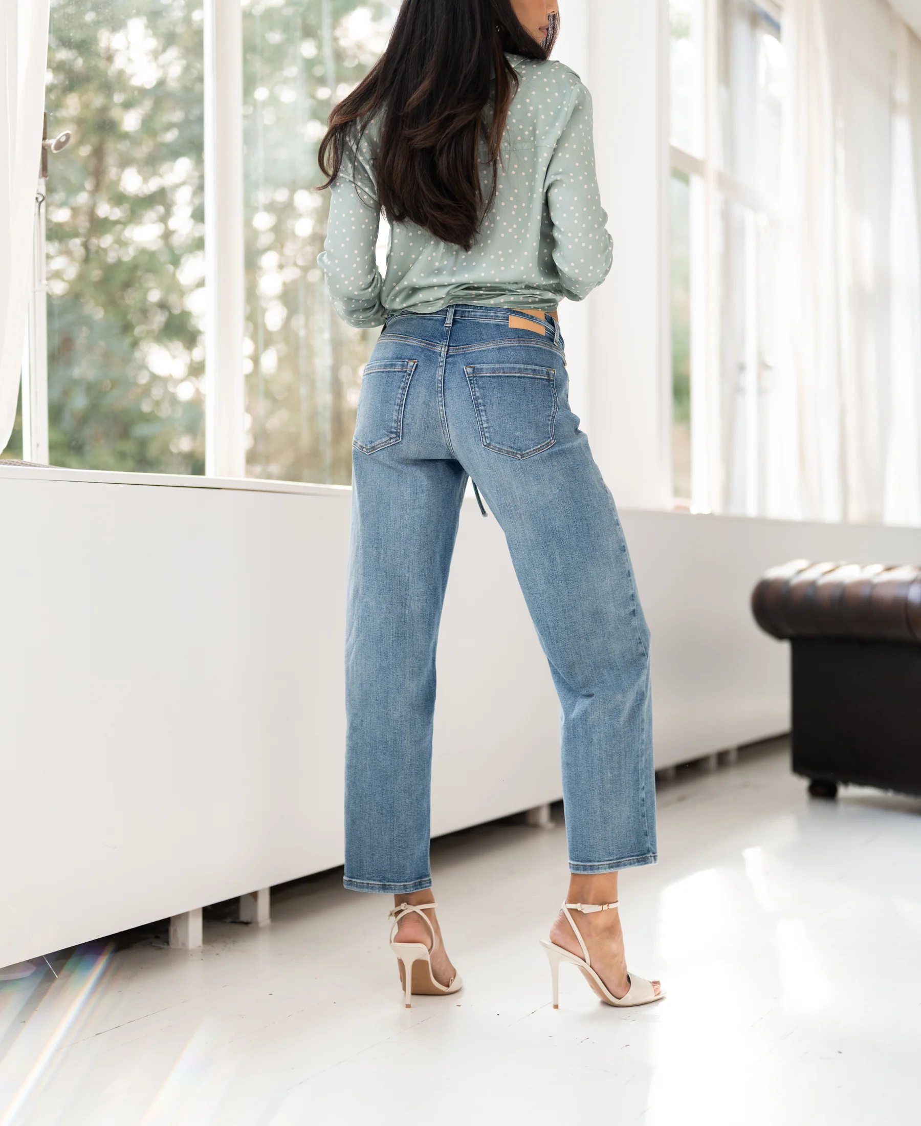 Cropped Jeans LE DEAN Light stone - Image 5