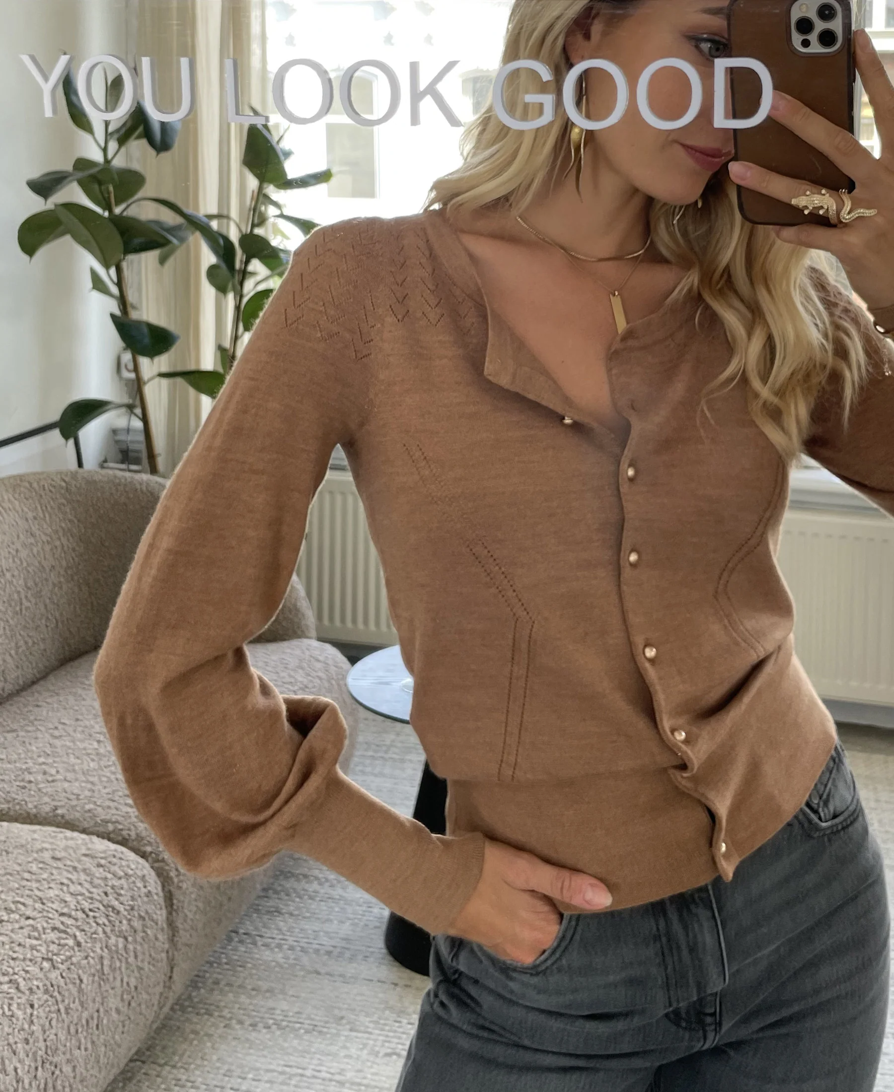 Vestje LA FRAGANCE Chai Tea - Goud - Image 5