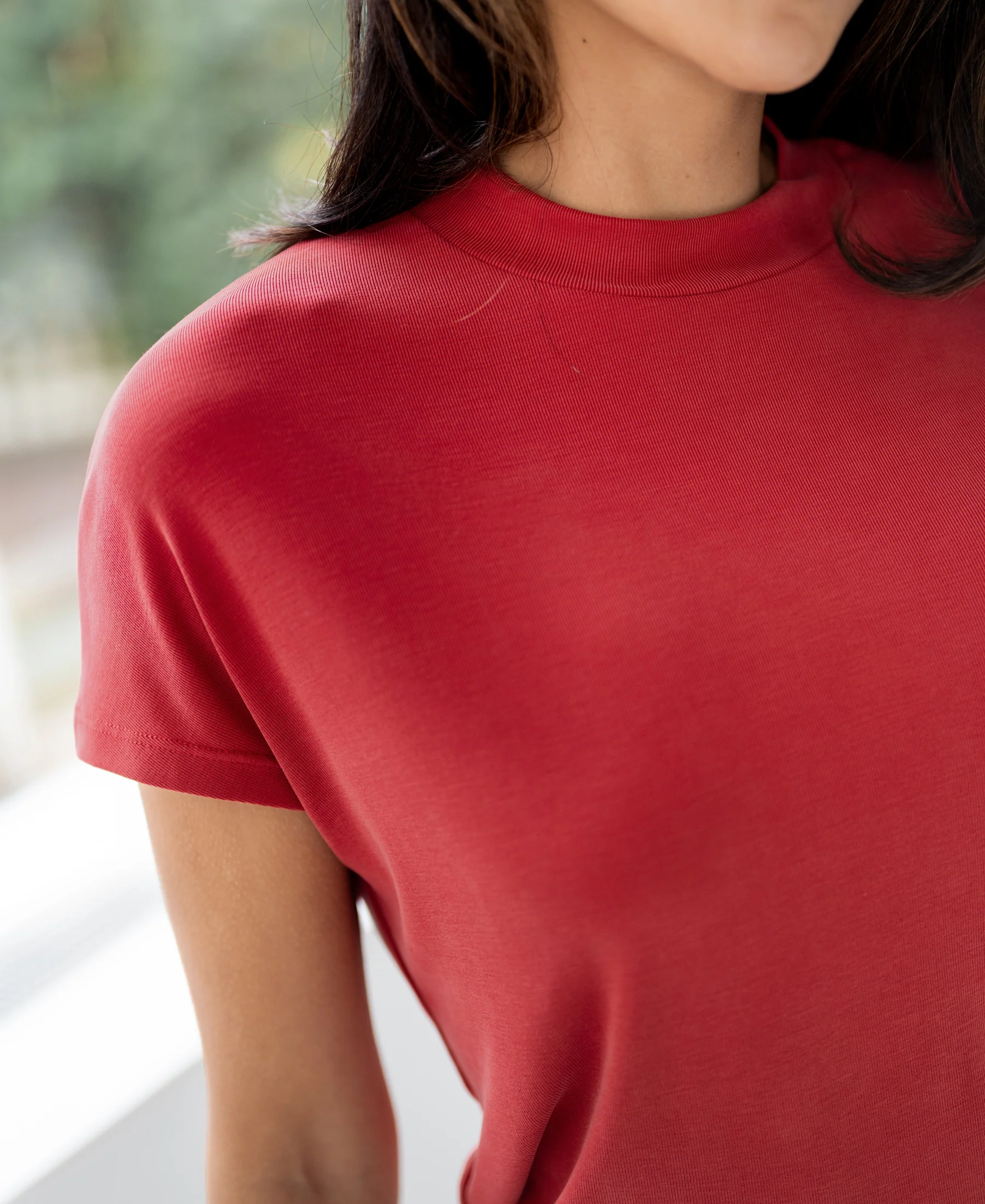 Rib coltop LA PIERRE Rouge - Image 3